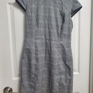 ABS Collection Elegant Gray Plaid Women's Dress - SIZE 10 - NEW NO TAG
